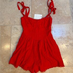 Show Me Your Mumu Red Women's Romper- NWT